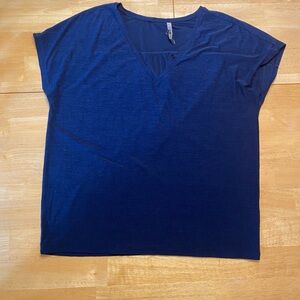 Banana Republic Deep Blue Short Sleeve Top